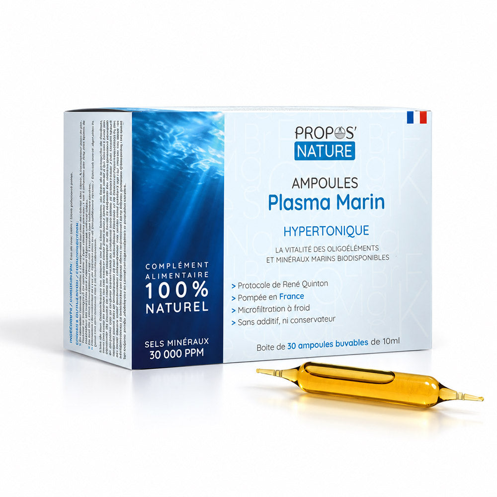 Plasma marin hypertonique