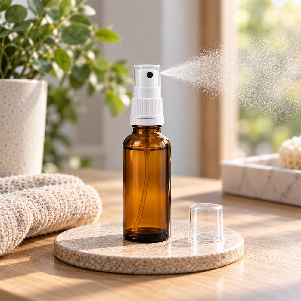Flacon Estérel en verre avec pompe vaporisateur