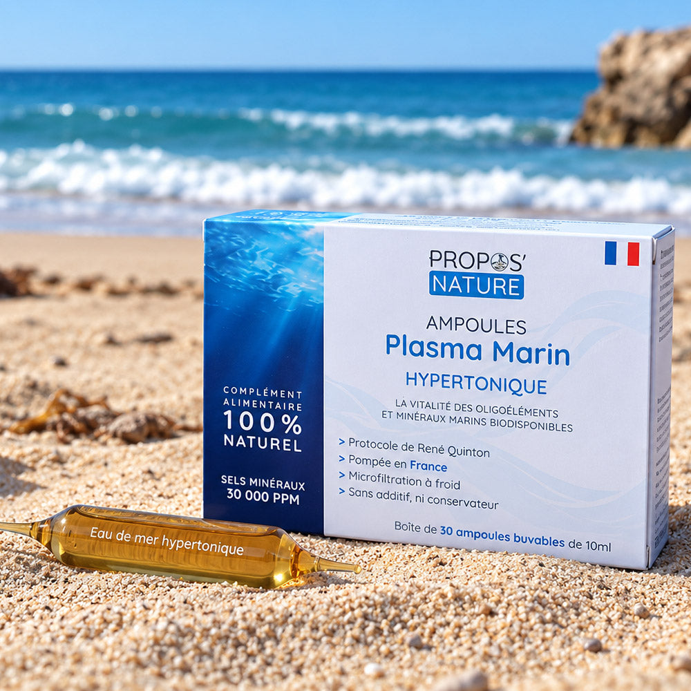 Plasma marin hypertonique