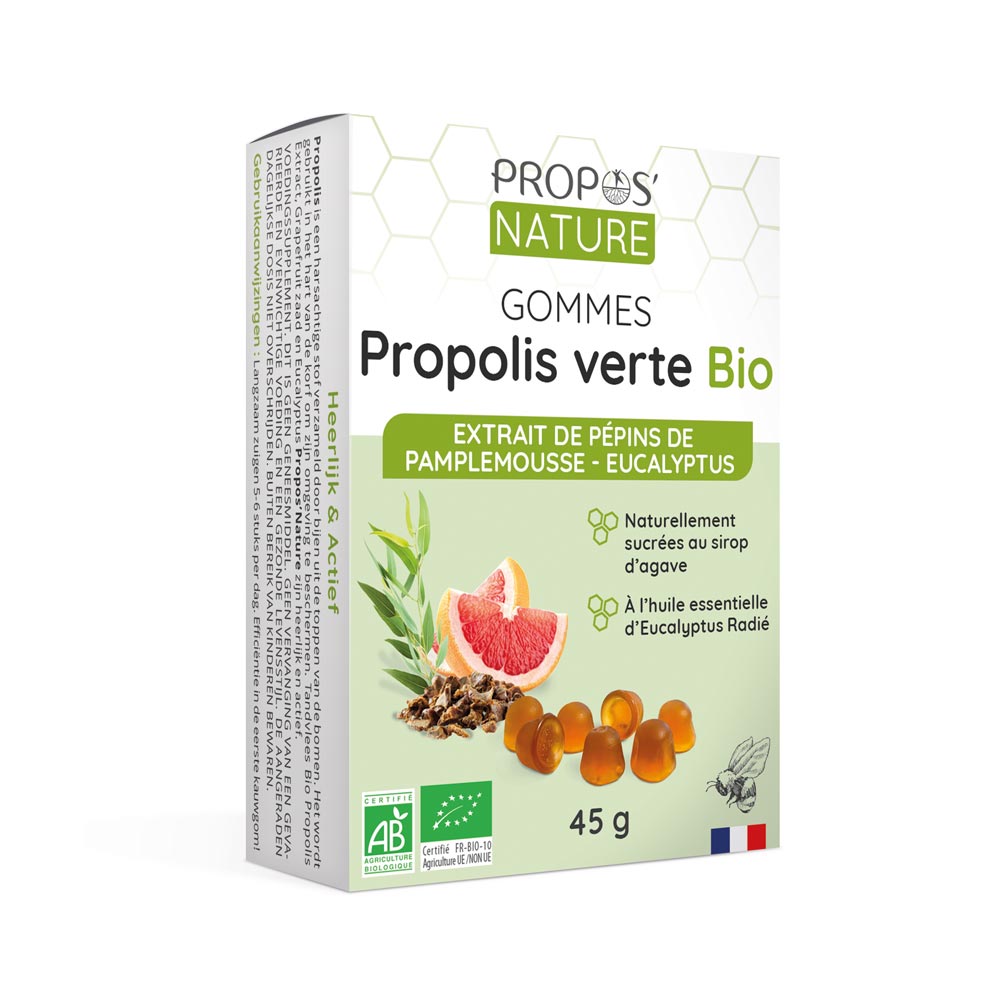 Gommes Propolis verte, EPP et Propolis Verte