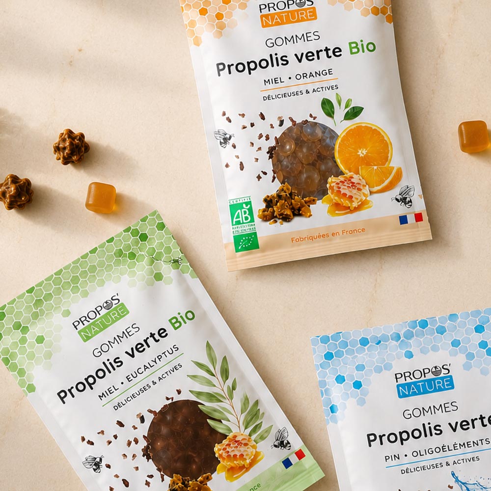 Gommes Propolis verte, Pin et Oligoéléments